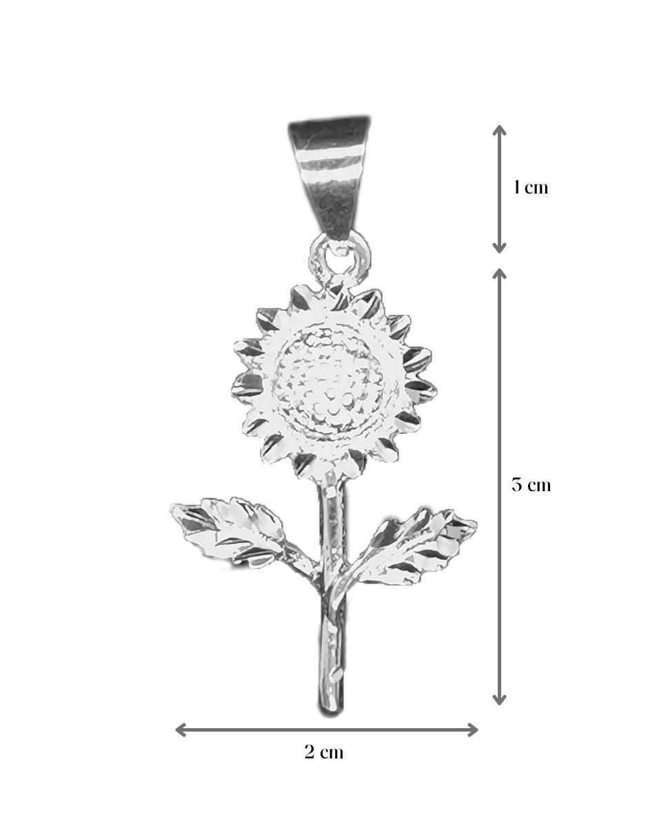 Dije de girasol Vadalú de plata P925