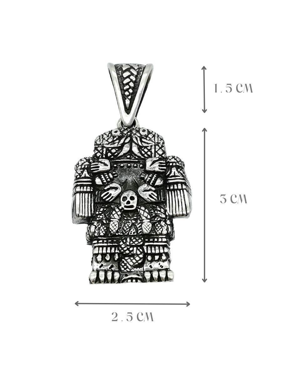 Dije rectangular méxico de plata P 925 4
