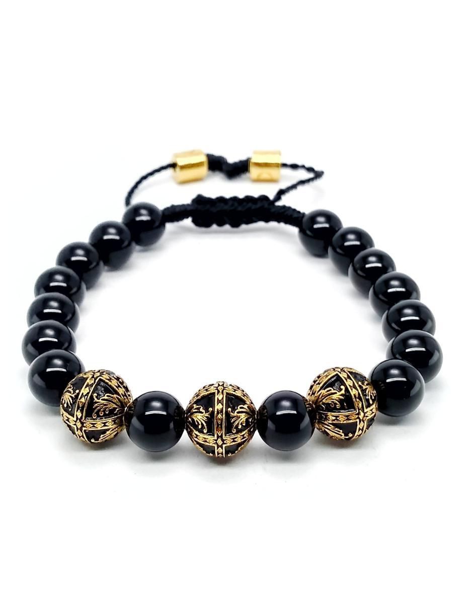Pulsera de plata Baalam con acabado baño de oro