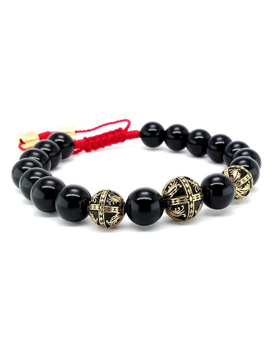Pulsera de plata Baalam con acabado baño de oro 2