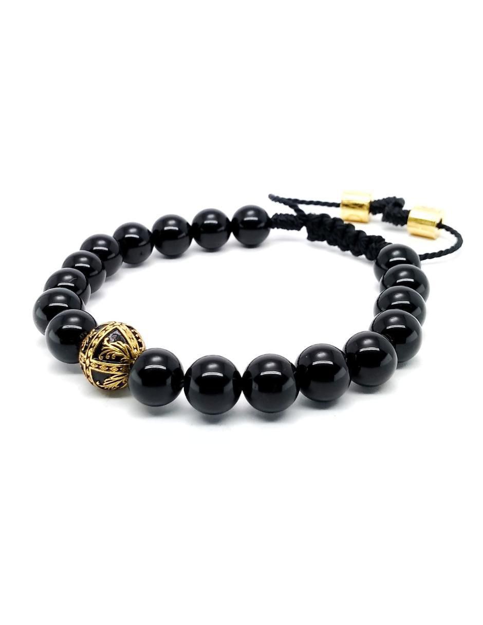 Pulsera de plata Baalam con acabado baño de oro 2