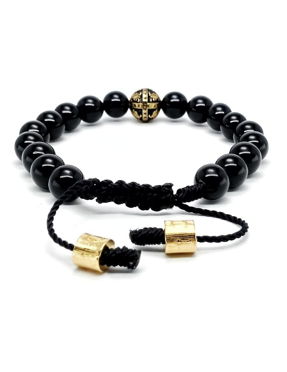 Pulsera de plata Baalam con acabado baño de oro 4