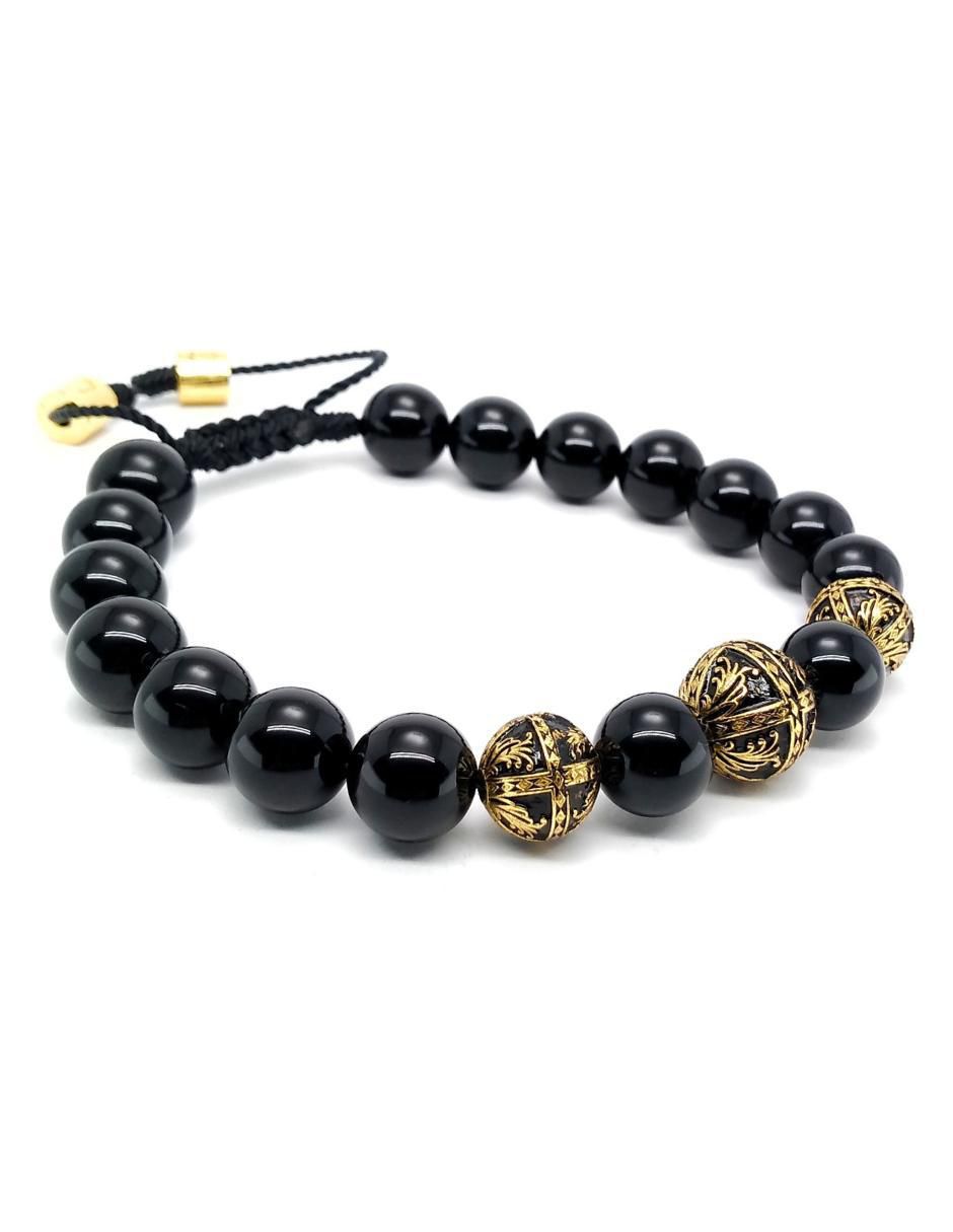 Pulsera de plata Baalam con acabado baño de oro 3