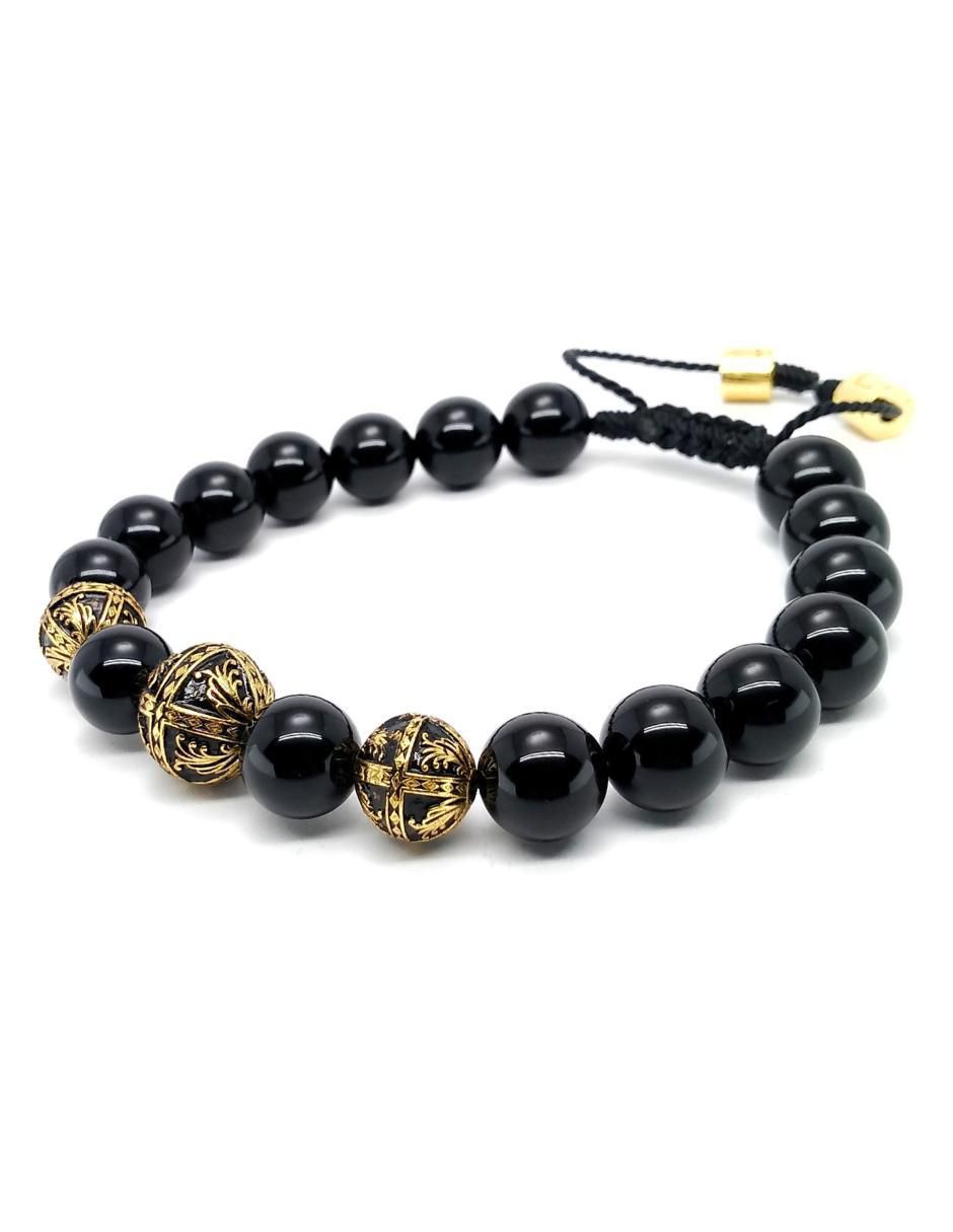 Pulsera de plata Baalam con acabado baño de oro 4