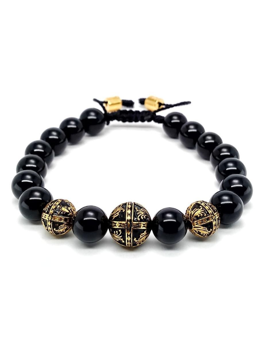 Pulsera de plata Baalam con acabado baño de oro