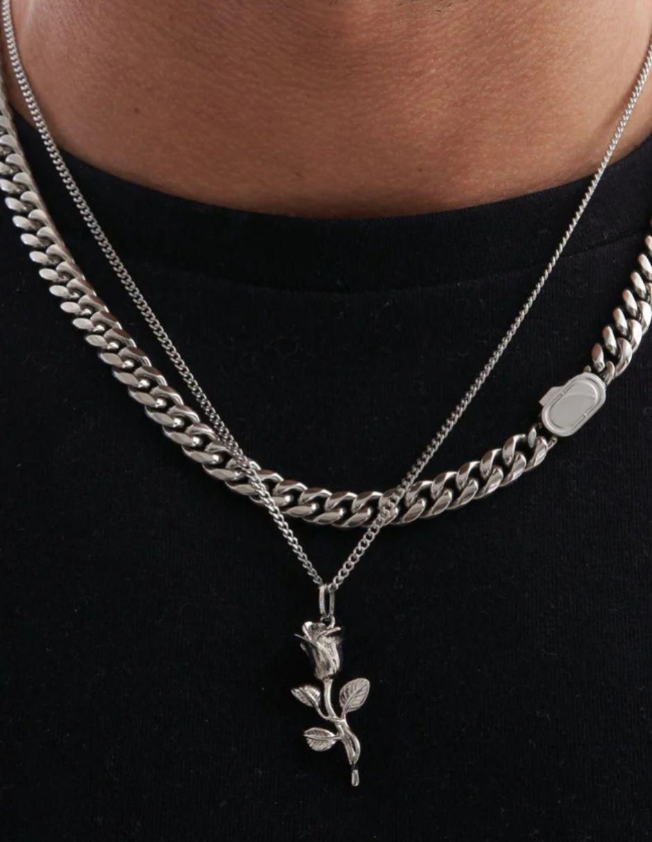 Collar de flor Rosa 4