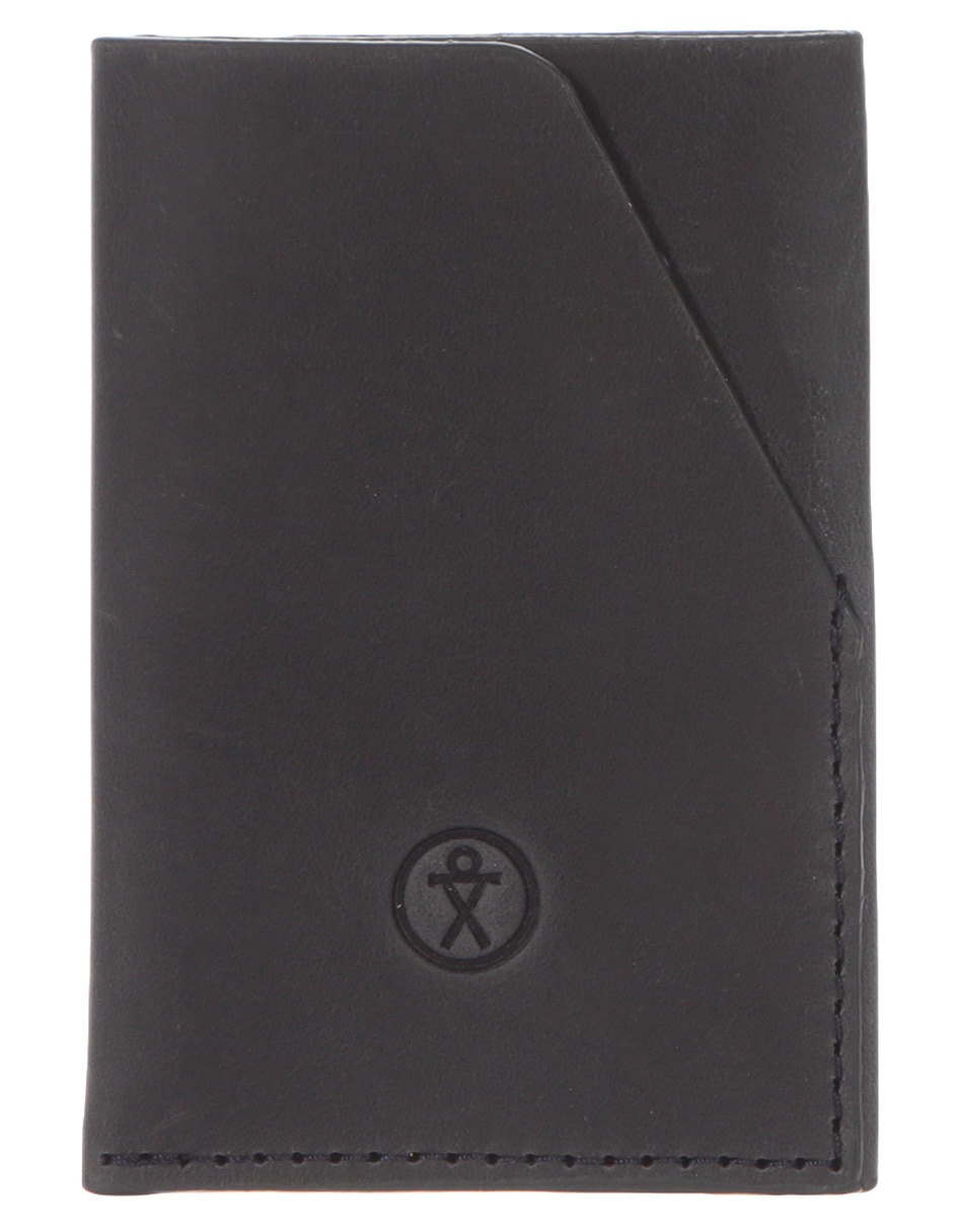 Tarjetero de piel para hombre