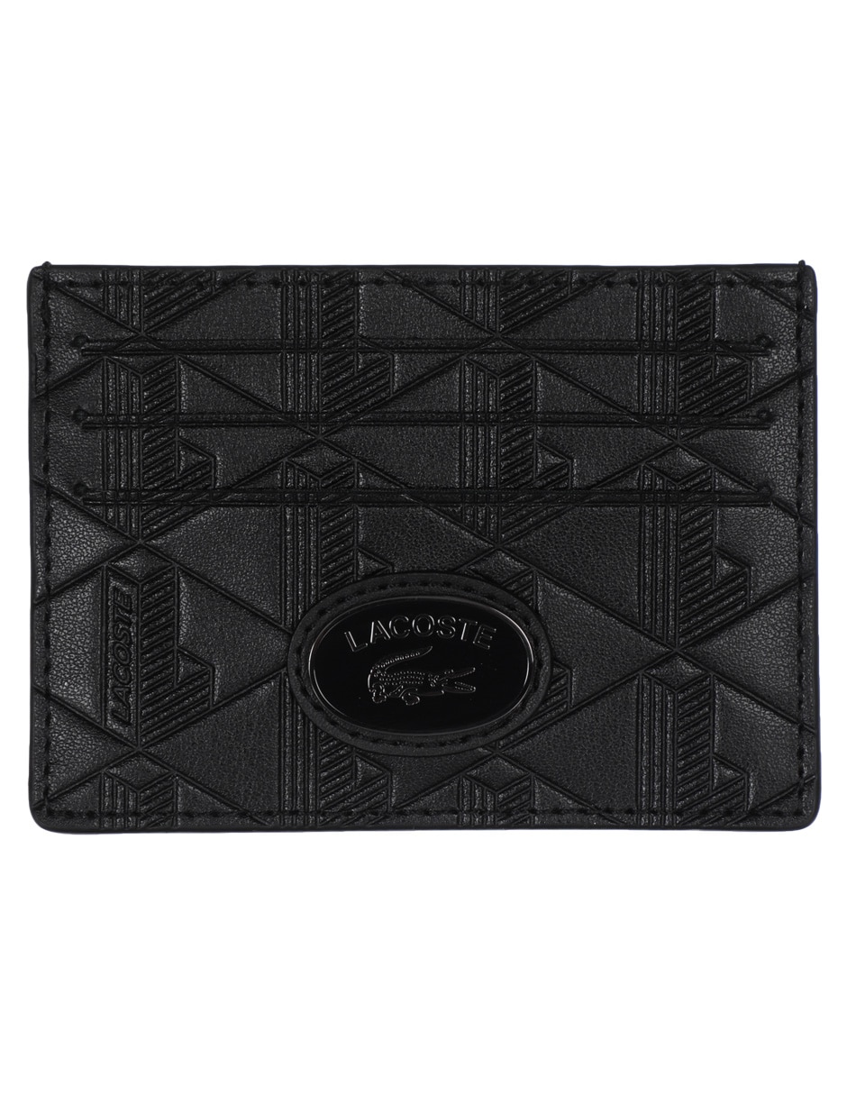 Tarjetero de piel para hombre