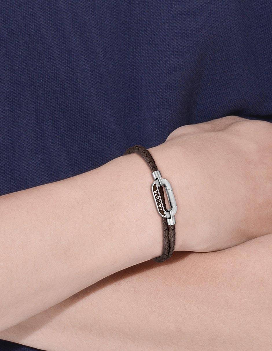 Pulsera de piel Starboard con acabado brillante 2