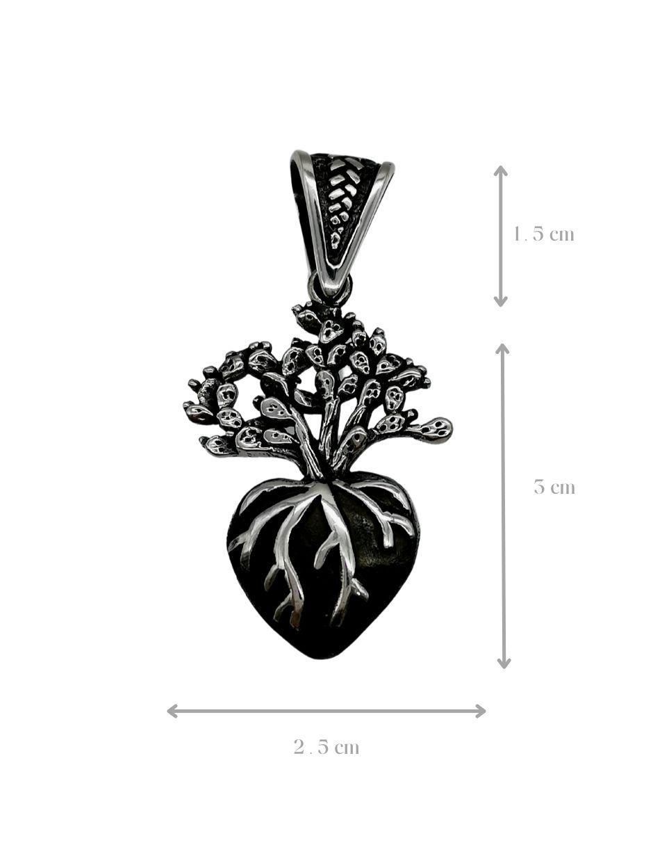 Dije de corazón de plata P 925 4