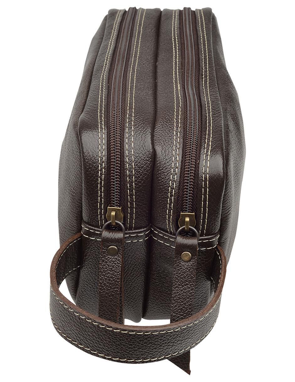 Neceser de viaje de cuero unisex 2