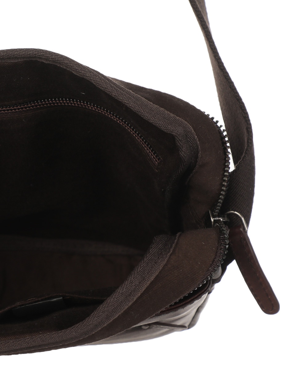Bolsa messenger de piel para hombre 4