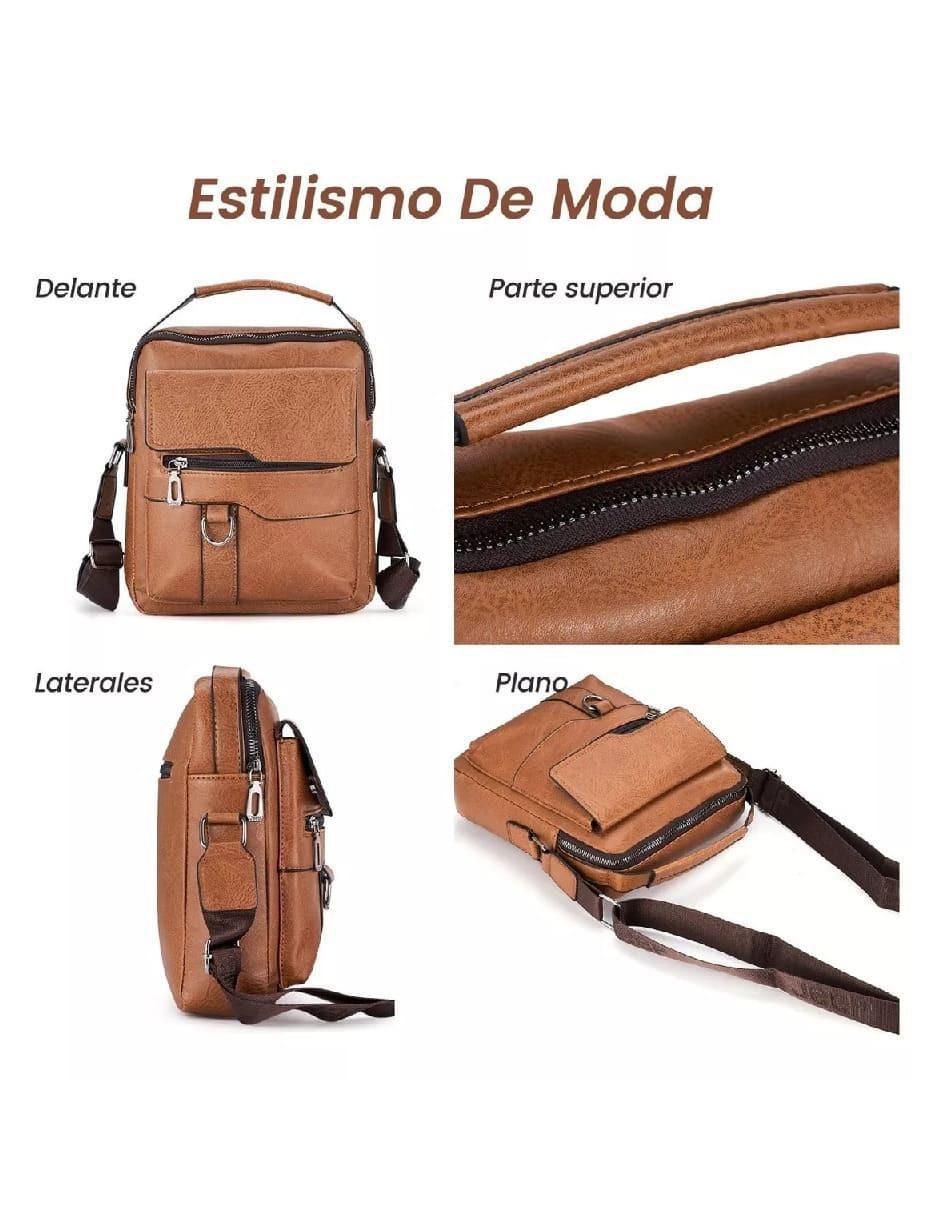 Bolsa bandolera de cuero unisex 3