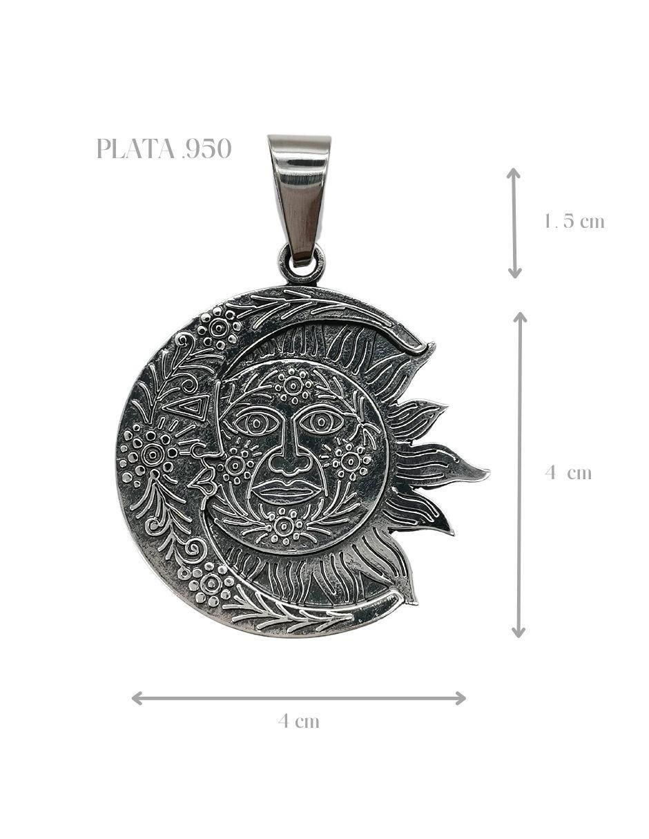Dije redondo misticismo universal de plata P 925 5