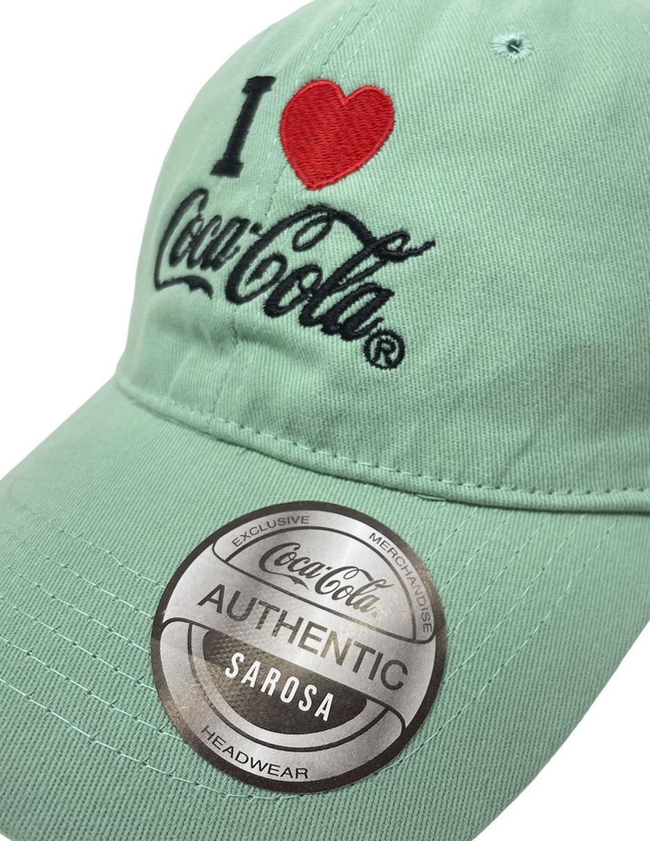 Gorra con visera curva sarosa i love coca-cola coca-cola sin equipo "para" (si aplica) unisex