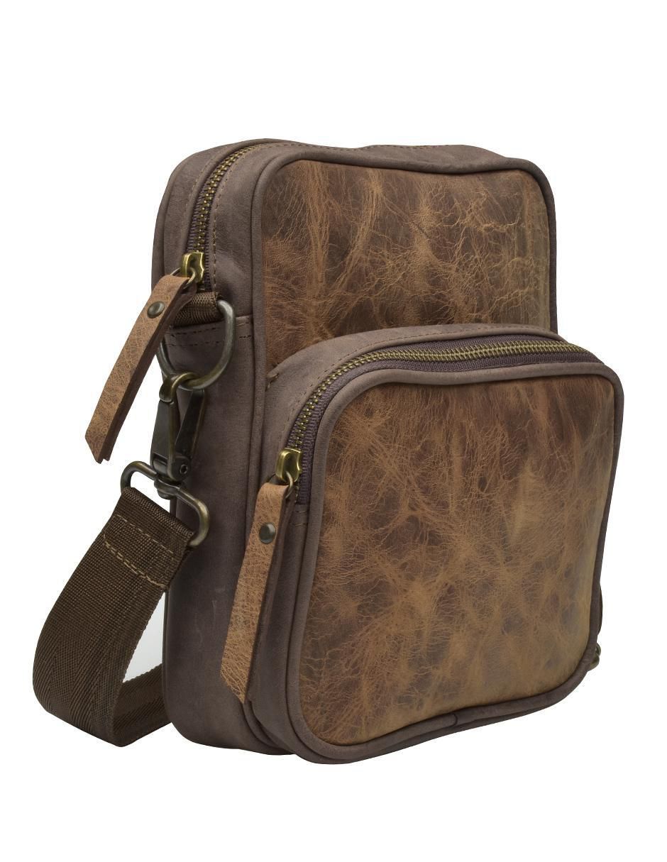 Bolsa messenger de cuero unisex 2