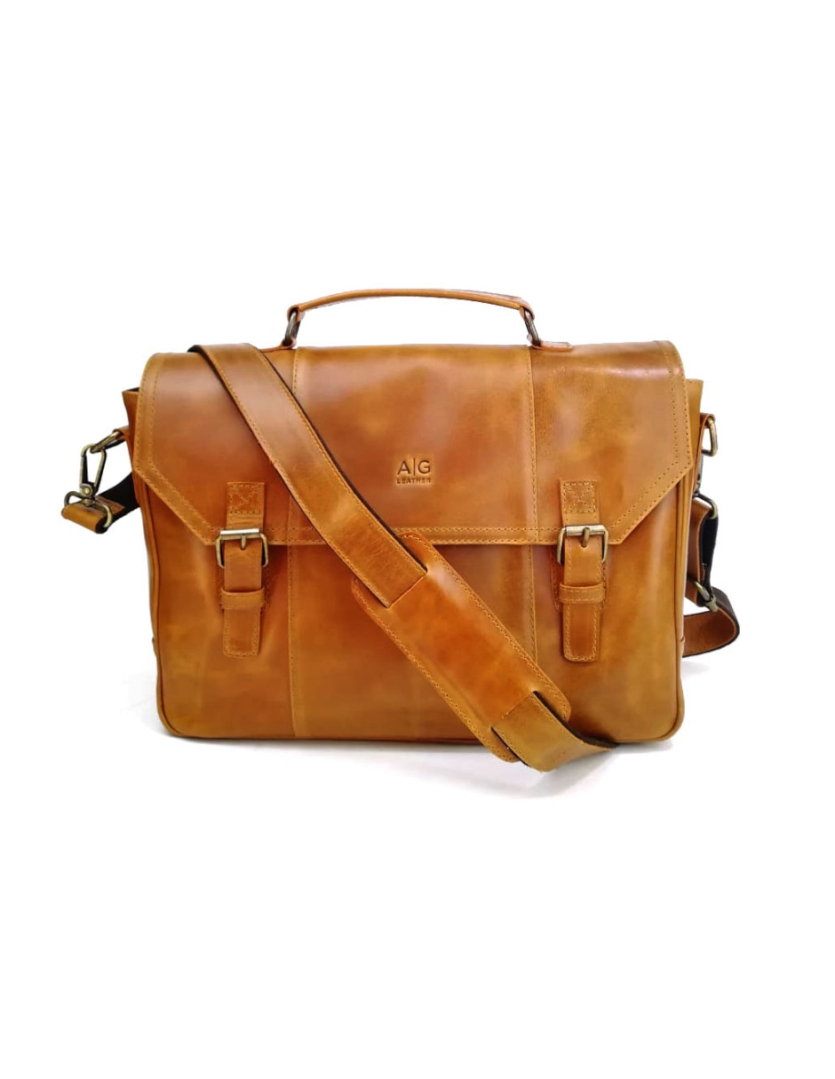 Portafolio de piel unisex
