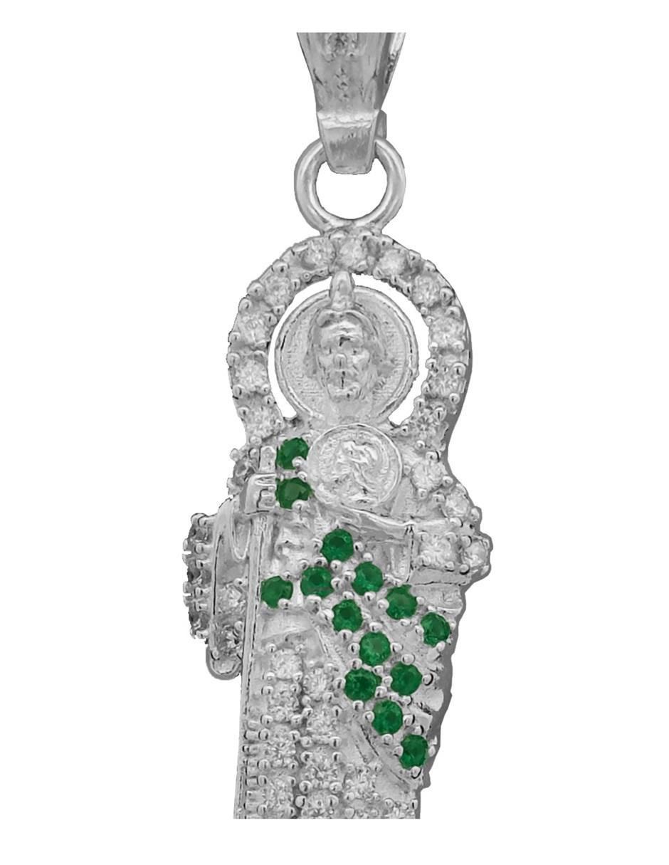 Dije de figura san judas tadeo de plata P 925 5