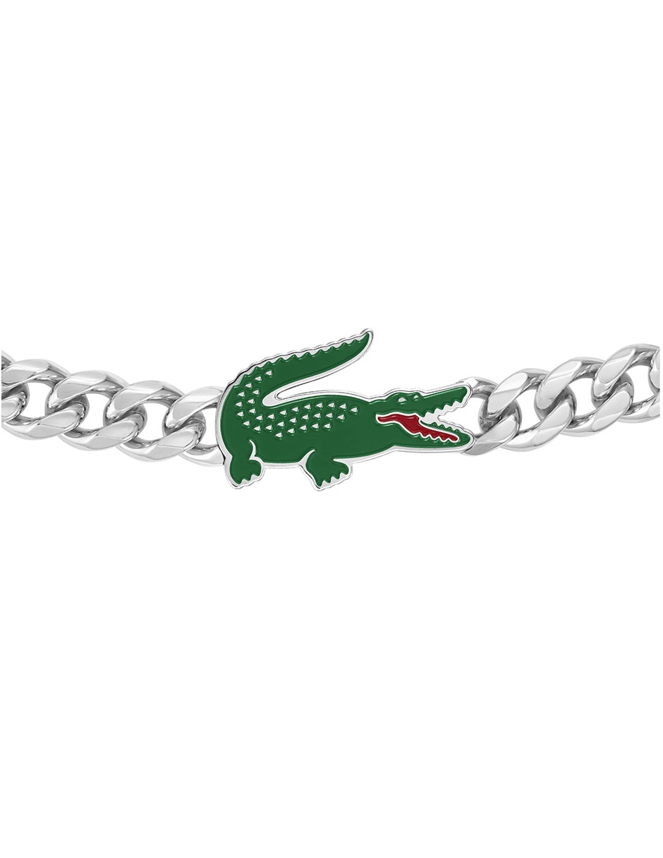 PULSERA LACOSTE 20402, 21 CM, PLATEADO