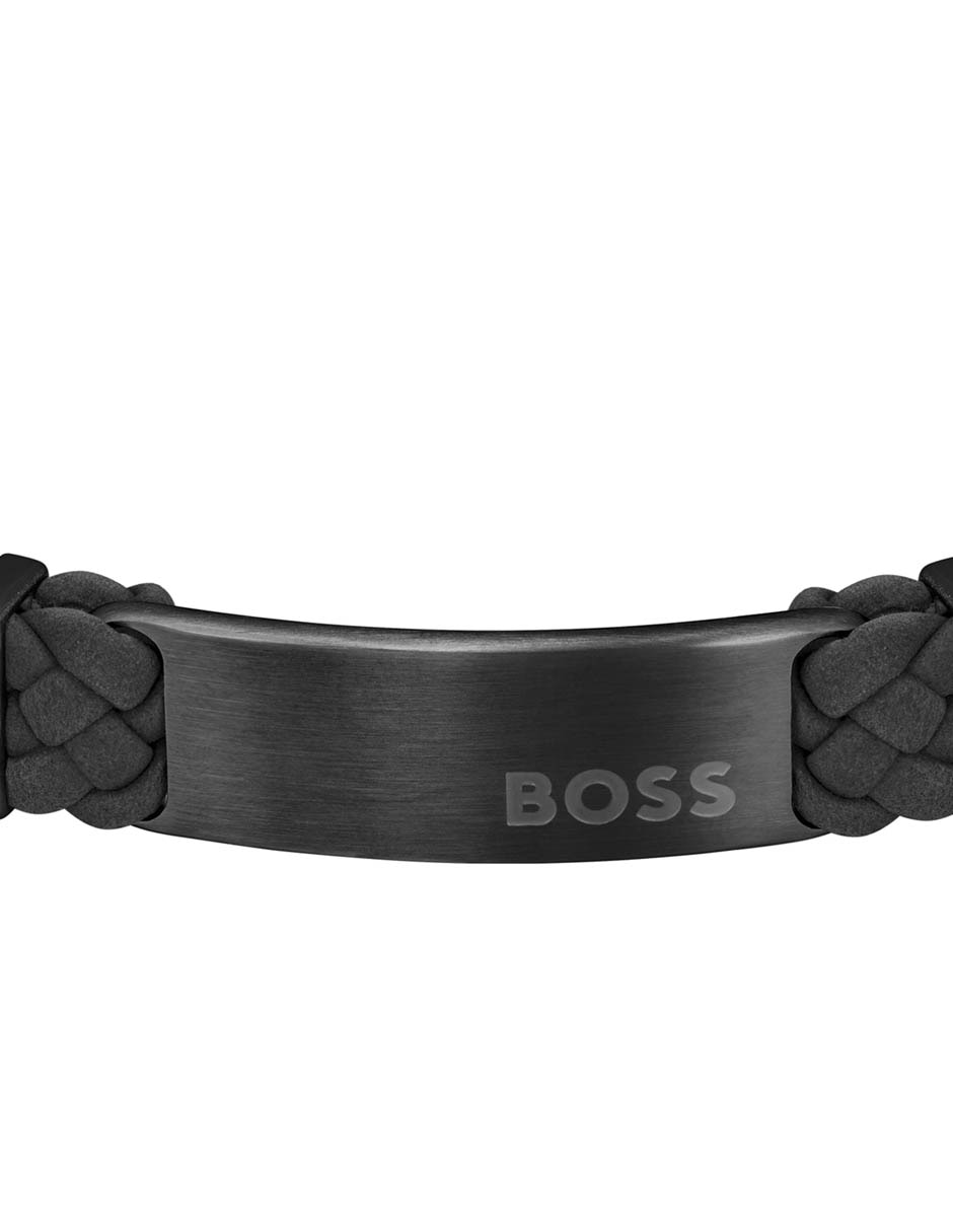 PULSERA HUGO BOSS 1580608S PIEL, NEGRO
