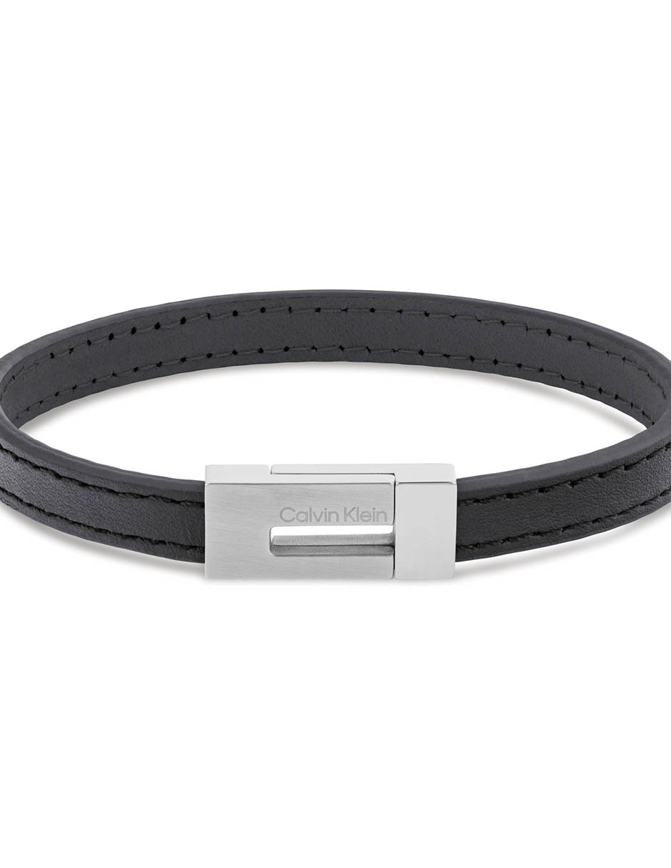 PULSERA CK 35100020 PIEL, NEGRO