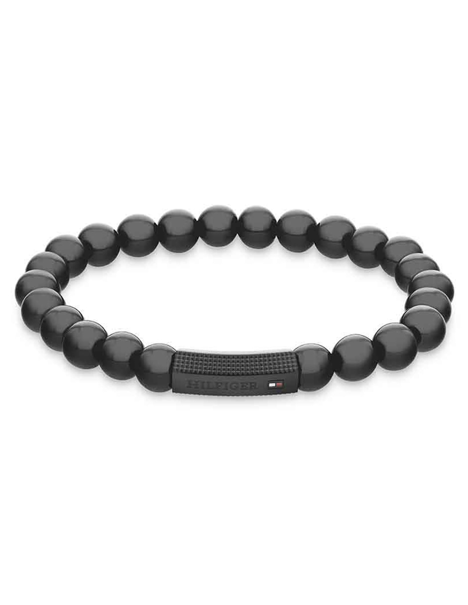 PULSERA TOMMY 2790581 ACERO INO, NEGRO