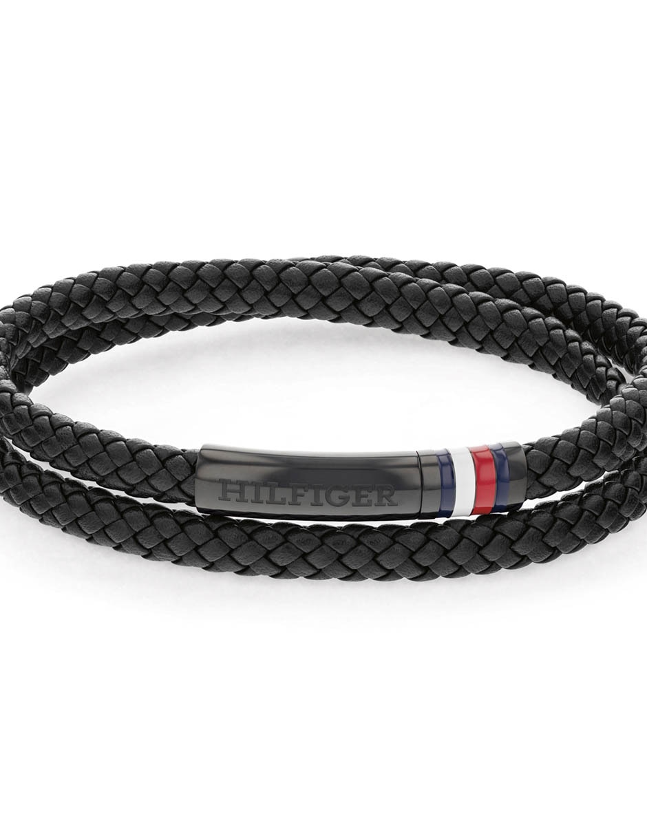 PULSERA TOMMY 2790552 PIEL, NEGRO