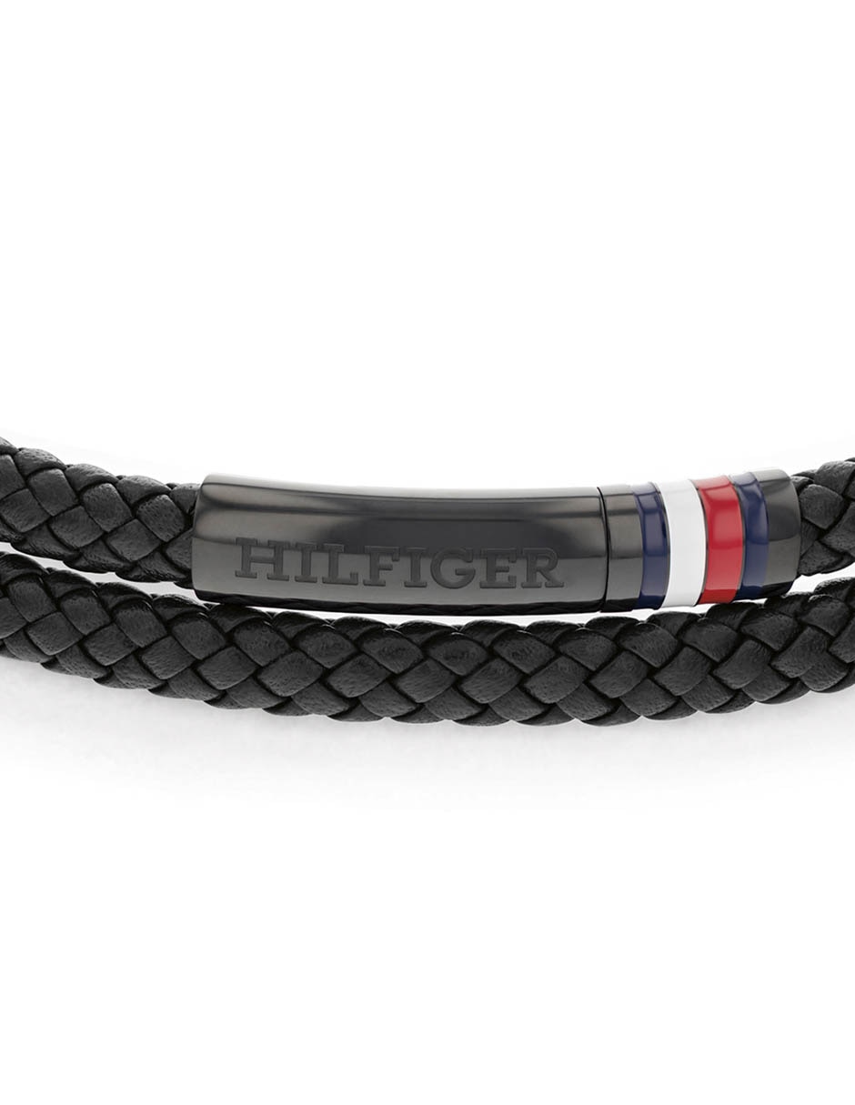 PULSERA TOMMY 2790552 PIEL, NEGRO