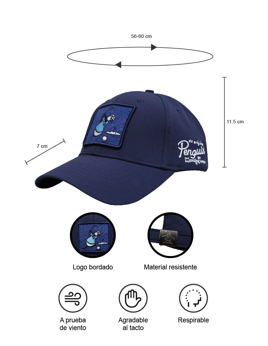 Gorra con visera curva hebilla para hombre 6