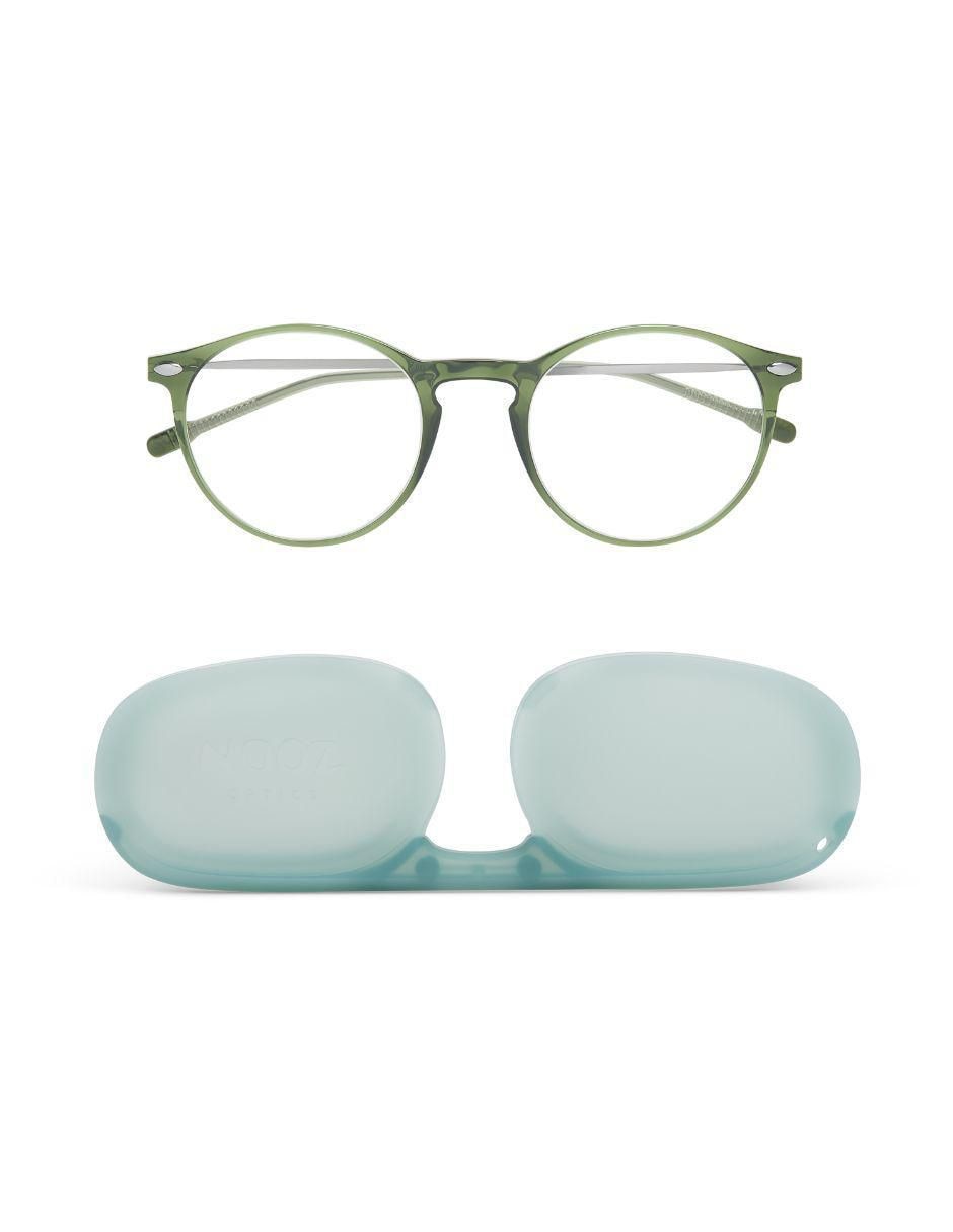 Lentes de lectura Cruz Khaki circular unisex 18