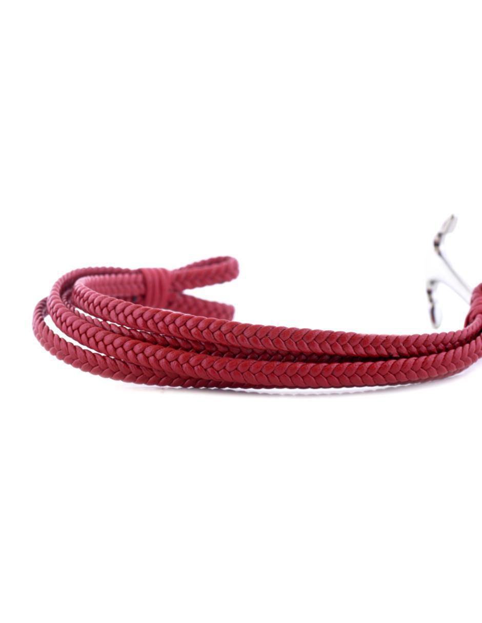 Pulsera kpenko "de" piel sin kilataje ancora reloaled "con acabado" brillante