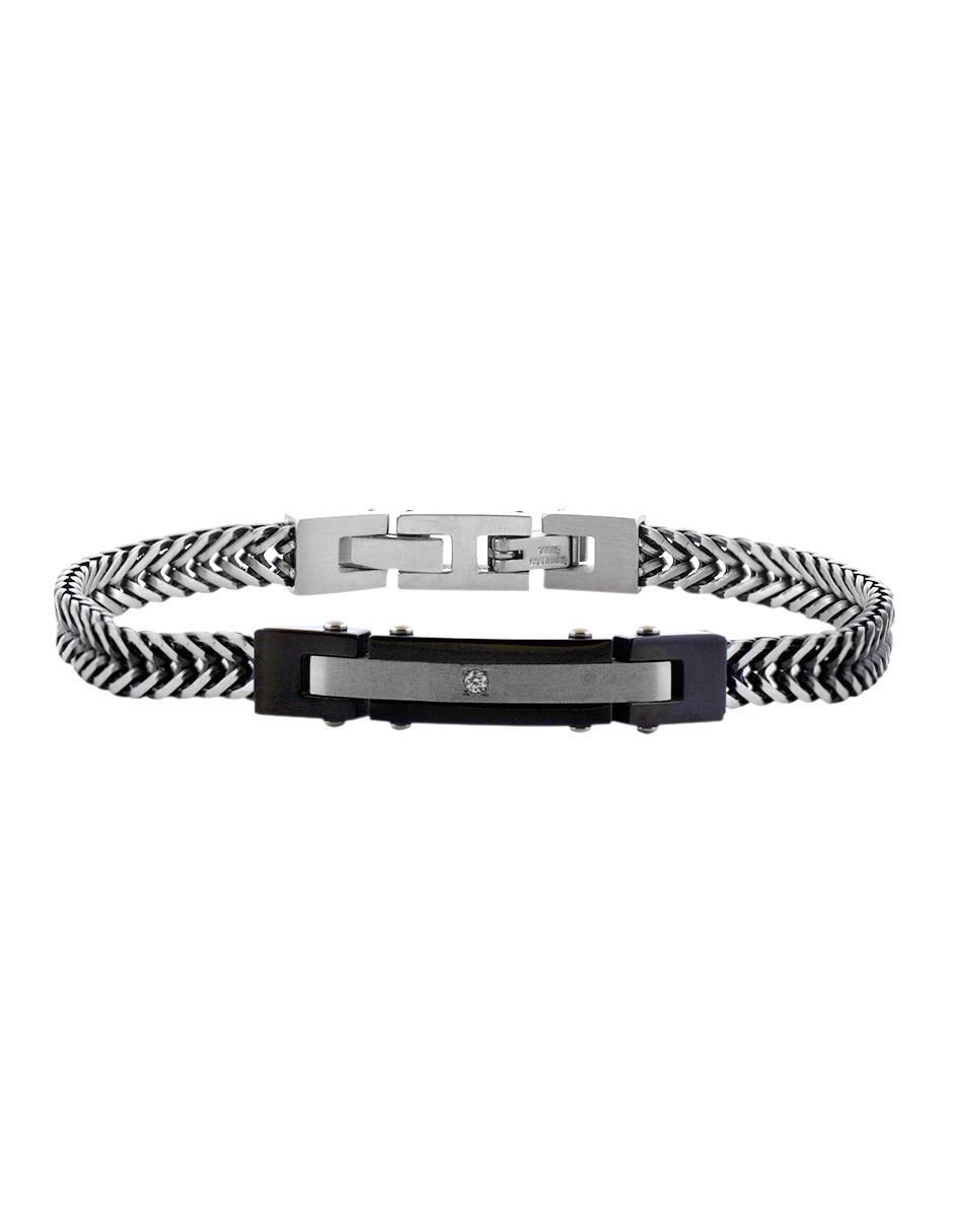 Pulsera kpenko "de" acero inoxidable sin kilataje essential steel "con acabado" mate