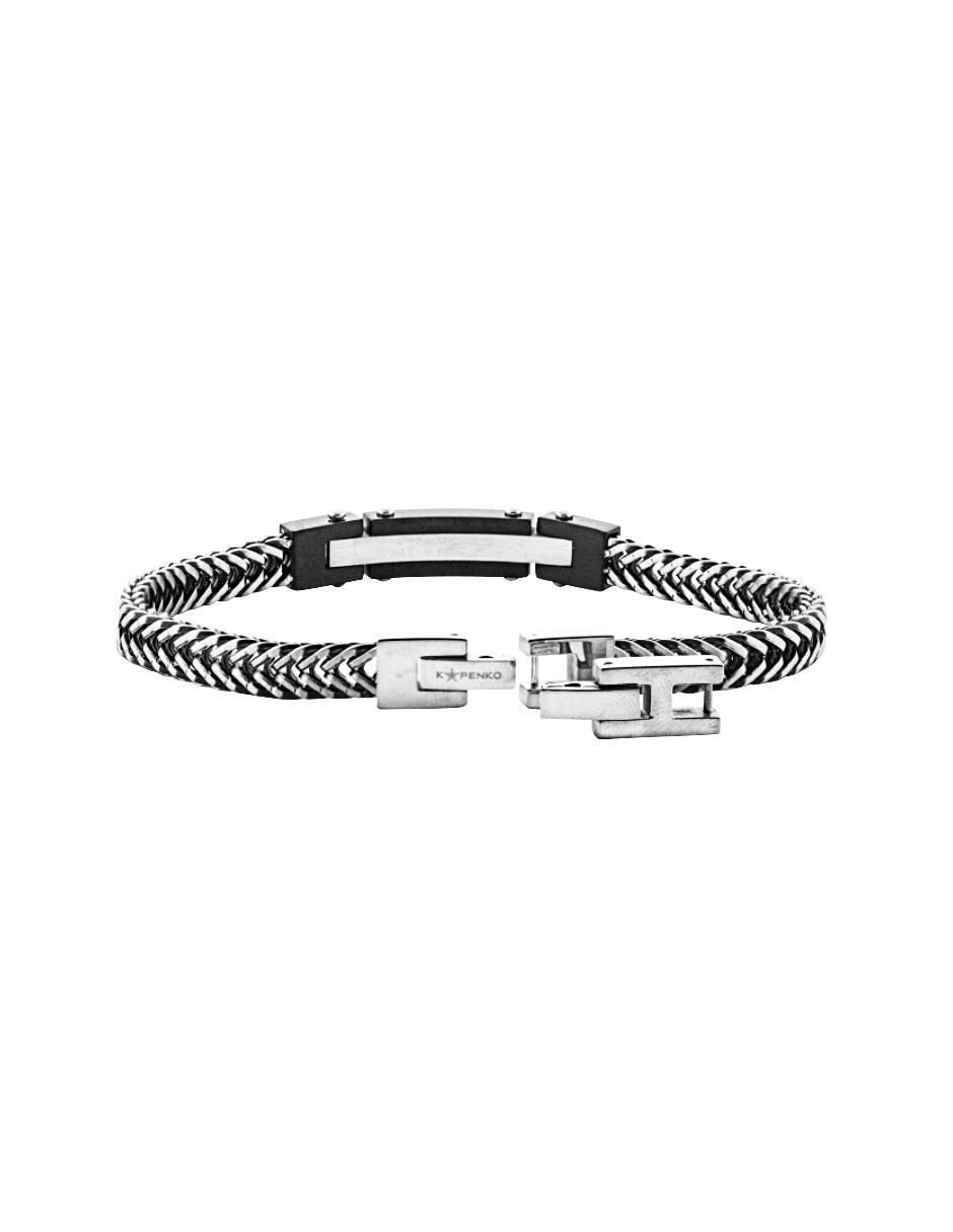 Pulsera kpenko "de" acero inoxidable sin kilataje essential steel "con acabado" mate