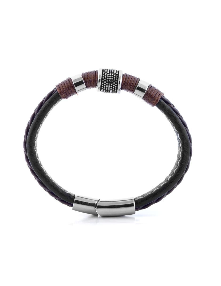Pulsera de piel Vikinga con acabado brillante 2