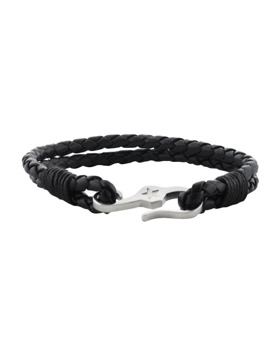 Pulsera kpenko "de" piel sin kilataje star hook "con acabado" brillante