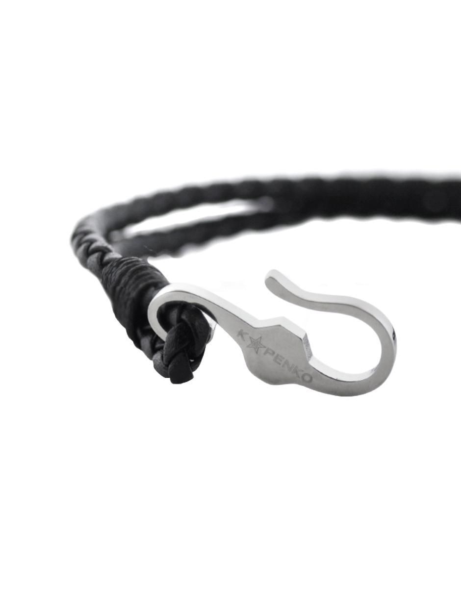 Pulsera kpenko "de" piel sin kilataje star hook "con acabado" brillante