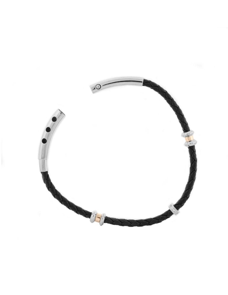 Pulsera kpenko "de" piel sin kilataje orion "con acabado" brillante