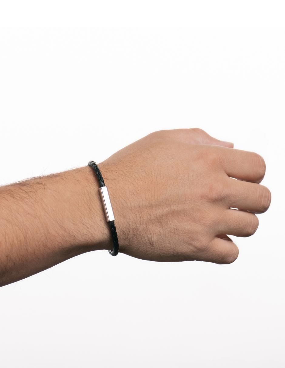 Pulsera luckman "de" imitación piel sin kilataje joyería "con acabado" brillante