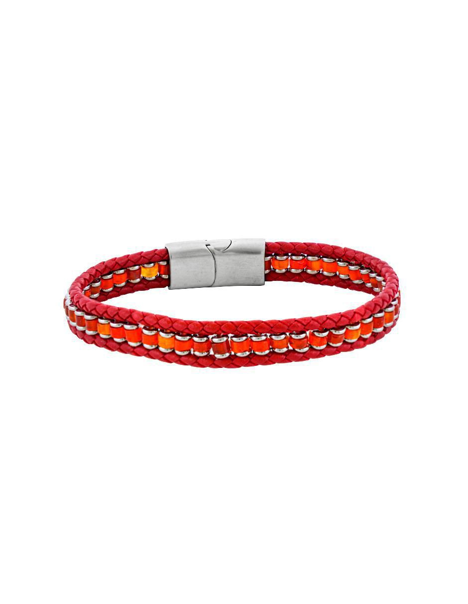 Pulsera kpenko "de" piel sin kilataje elemental "con acabado" brillante