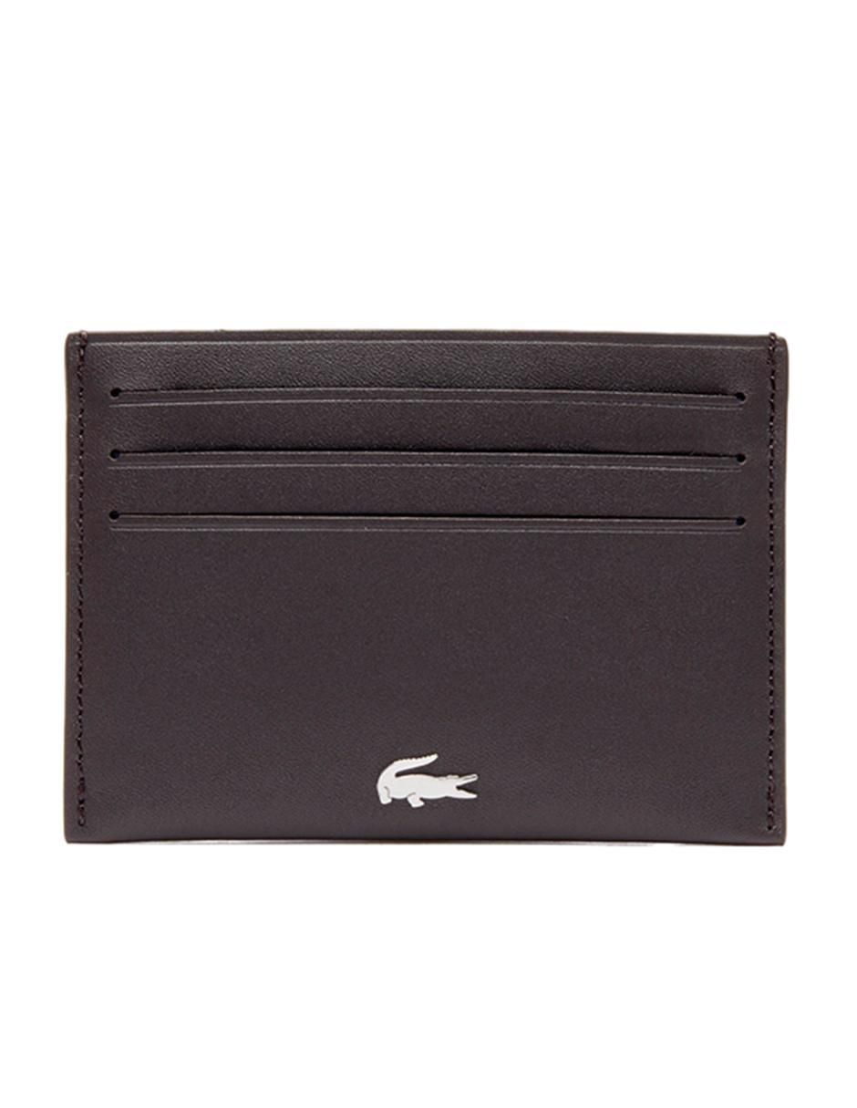 Tarjetero de piel para hombre