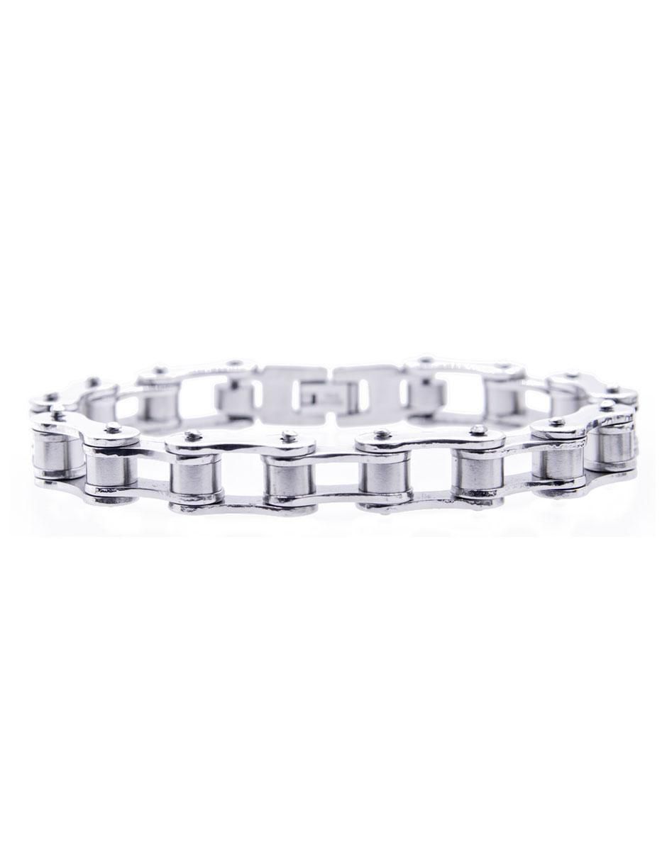 Pulsera Estilo Cadena De Bicicleta con acabado pulido