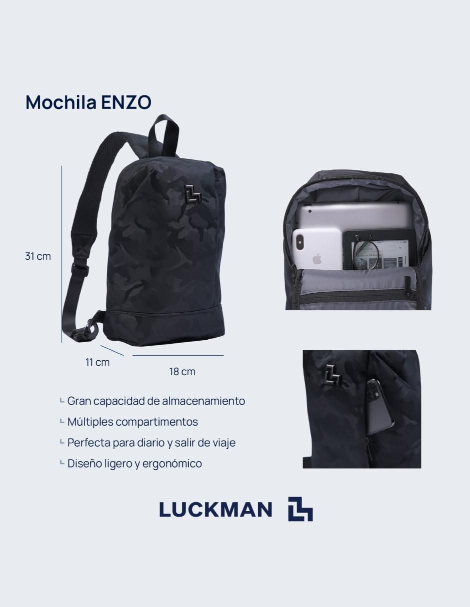 "set mochila/mochila" antirrobo sin temática luckman mochilas no