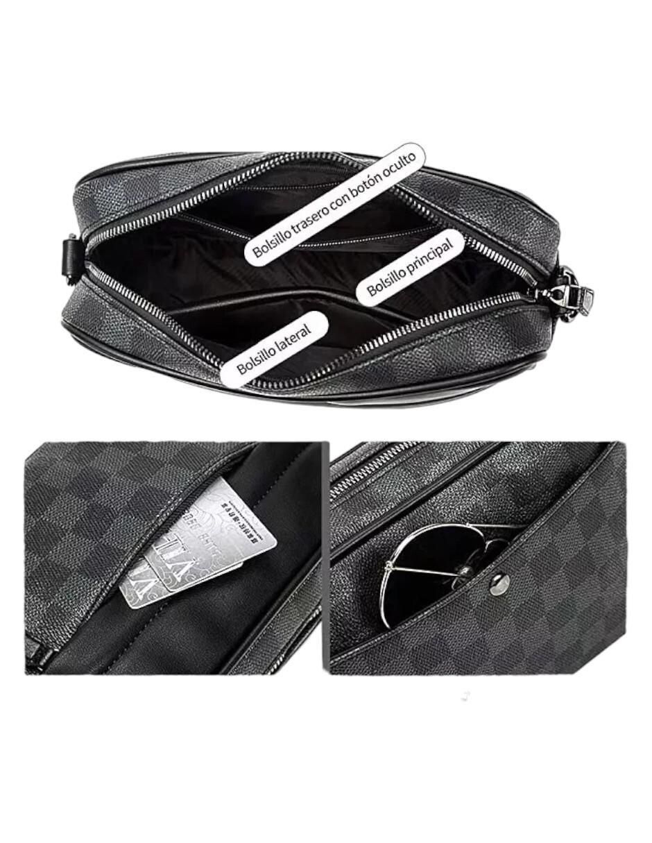 Bolsa bandolera de cuero para hombre 4