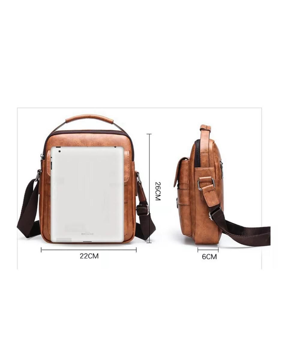 Bolsa crossbody de cuero para hombre 5