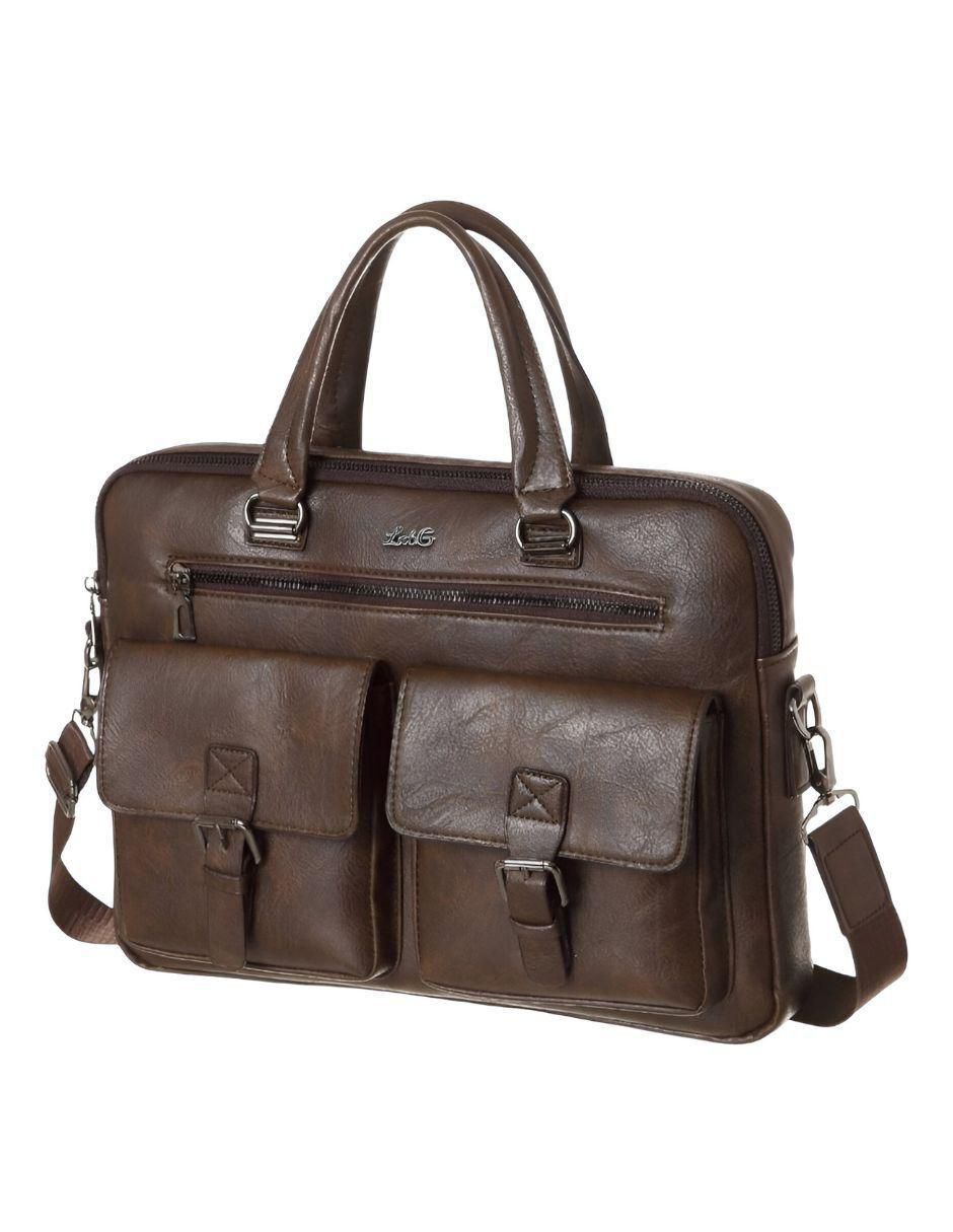 Maletín porta laptop 14 pulgadas de cuero