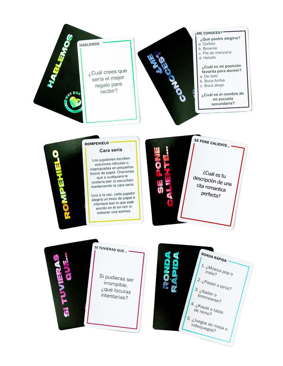 Conversar y conocerse - Juego con 120 cartas para parejas 2