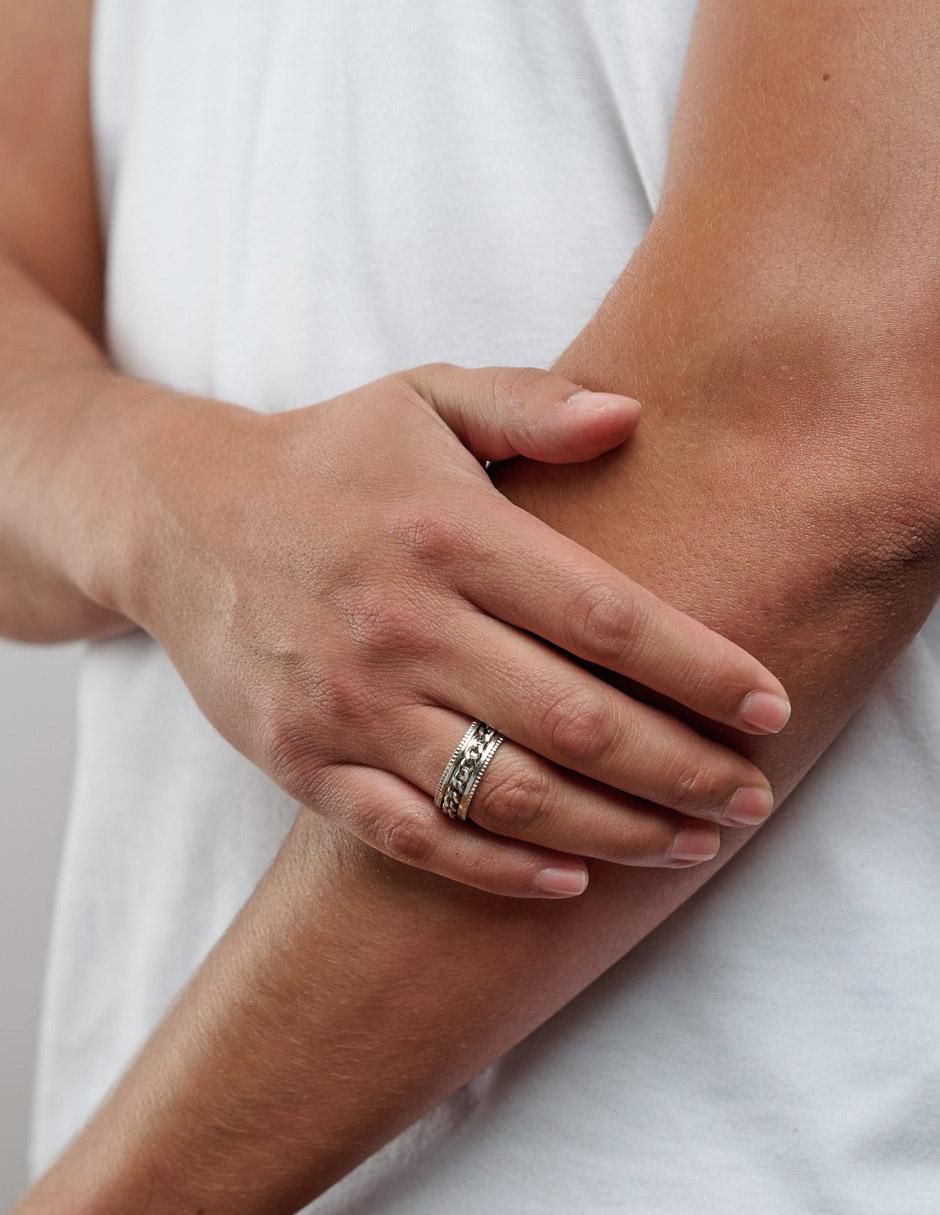 Anillo "de (si aplica)" ninguna luckman anti ansiedad sin temática sin kilataje "de" acero inoxidable sin gema