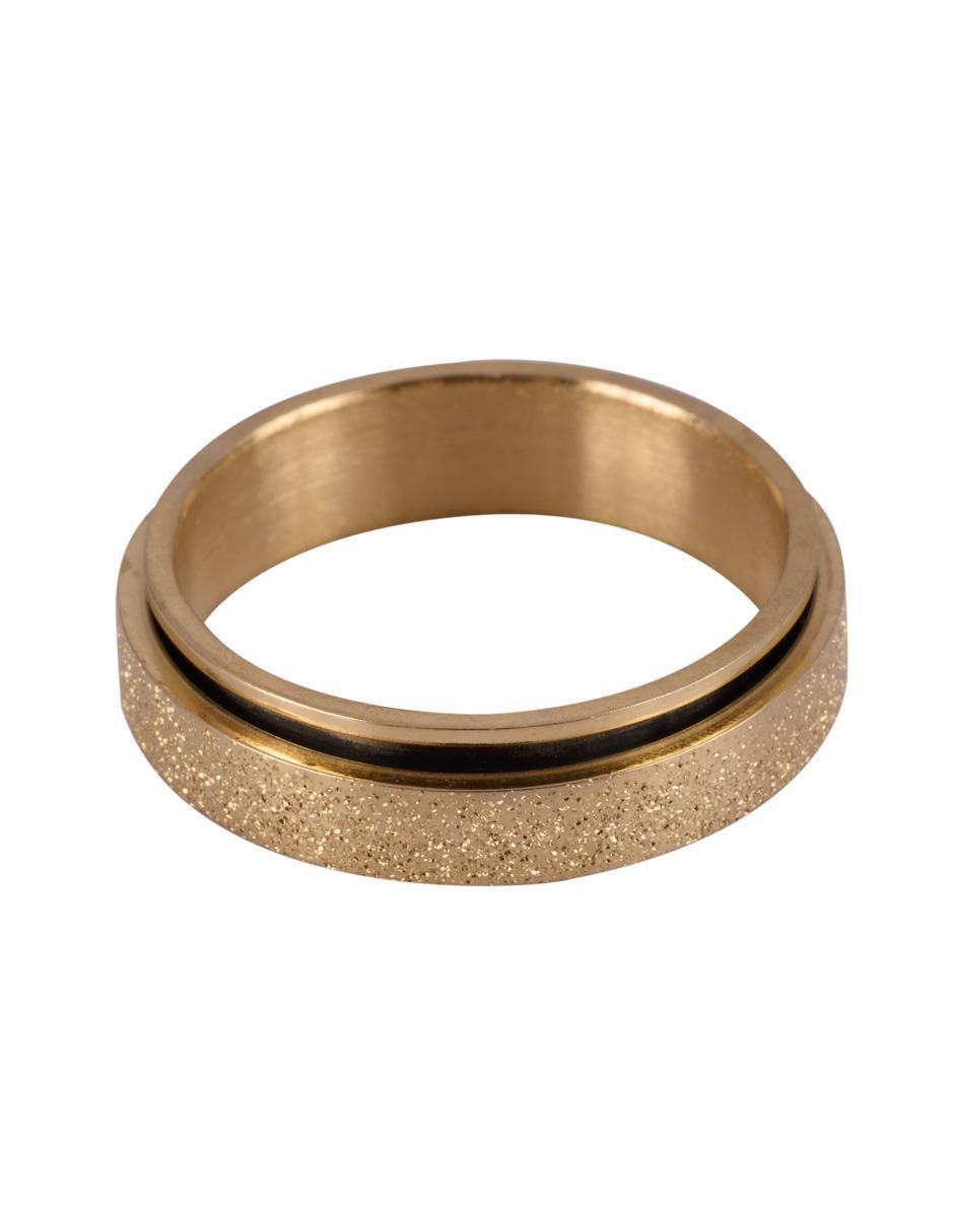Anillo con acabado baño de oro Anillo con acabado baño de oro