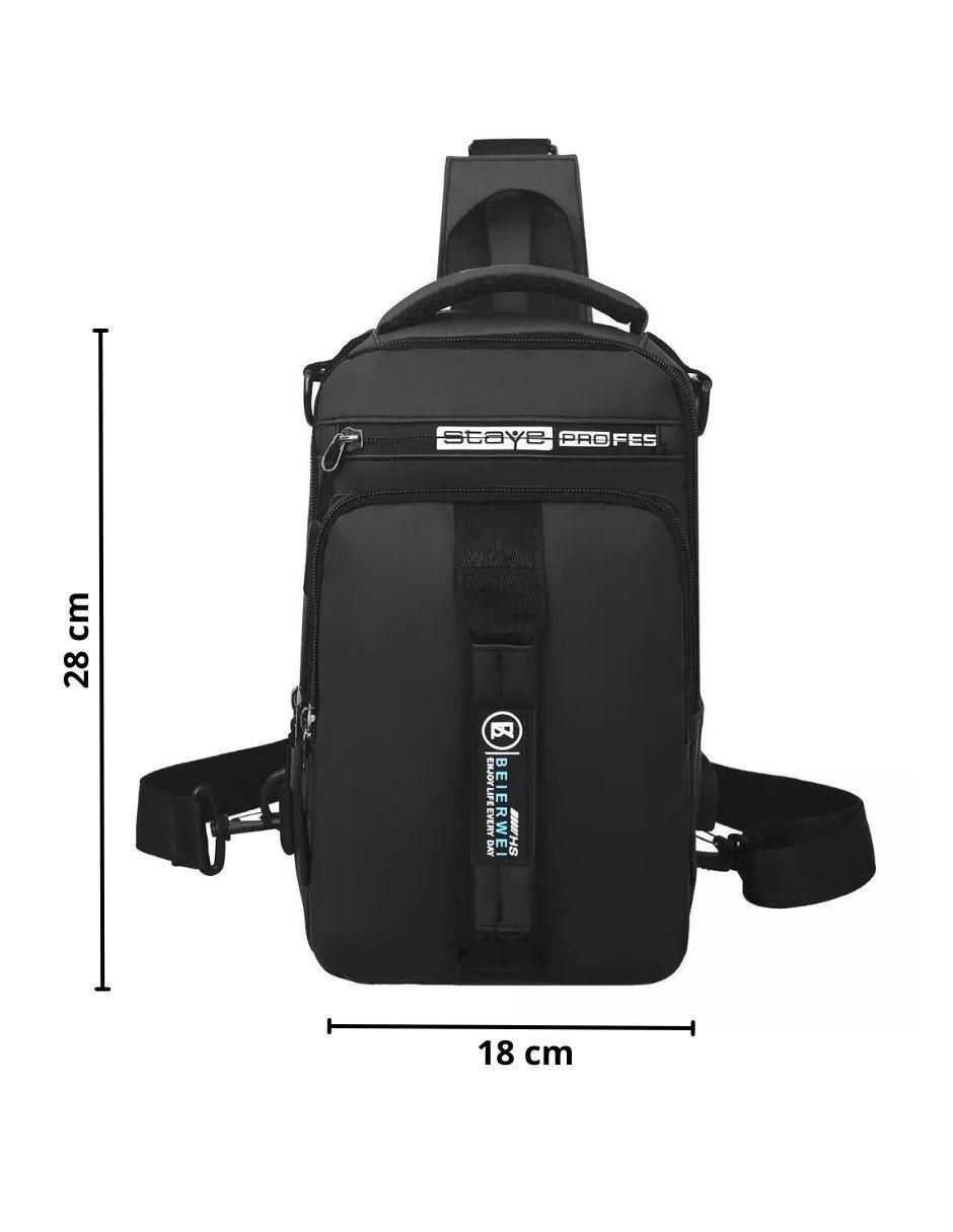 Set mochila bandolera 4Men para hombre 5