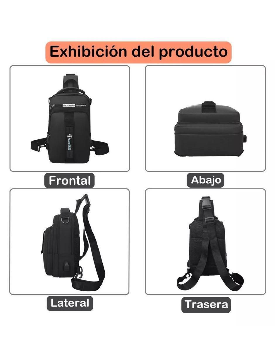 Set mochila bandolera 4Men para hombre 3